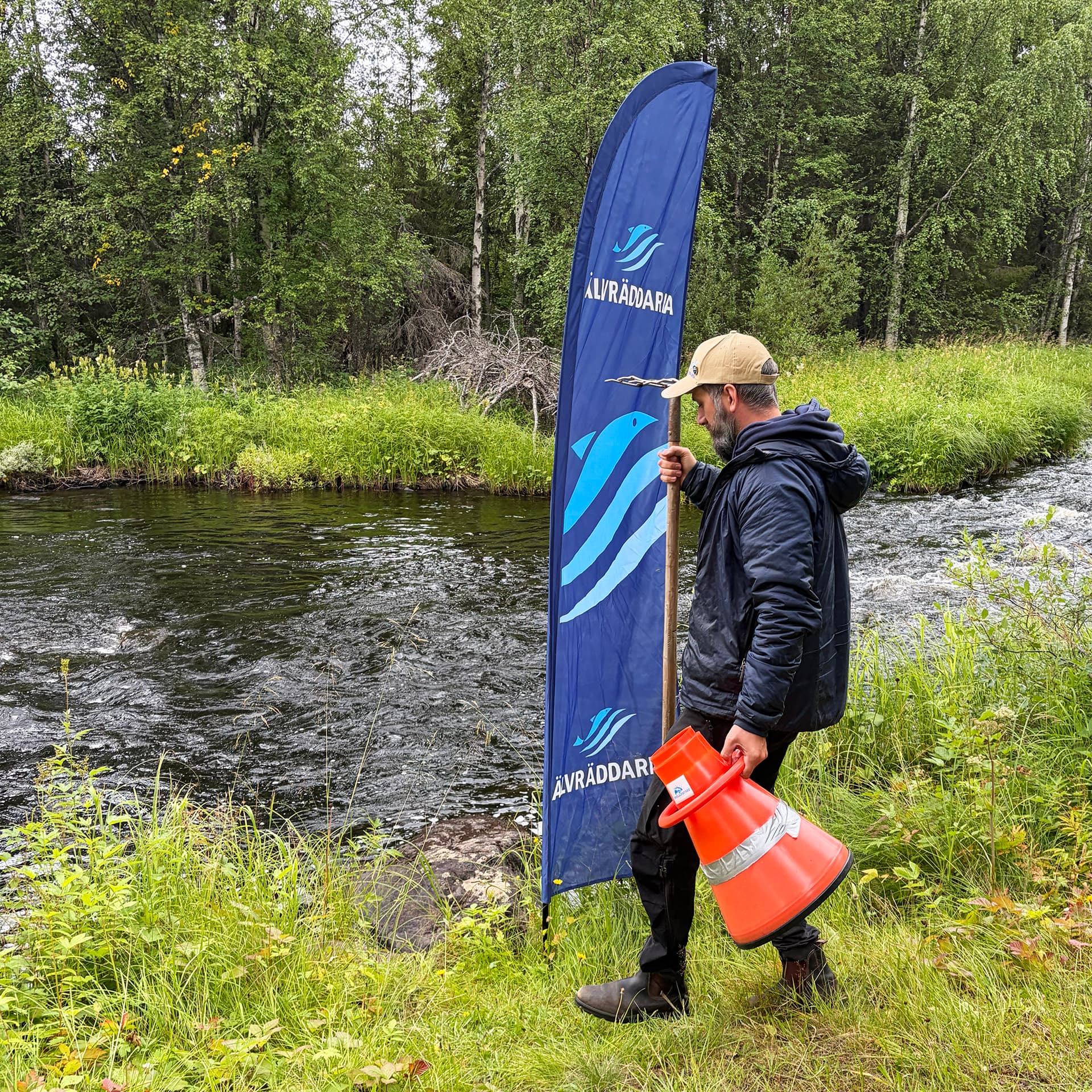 Projektledaren vid Bäsksjöån 