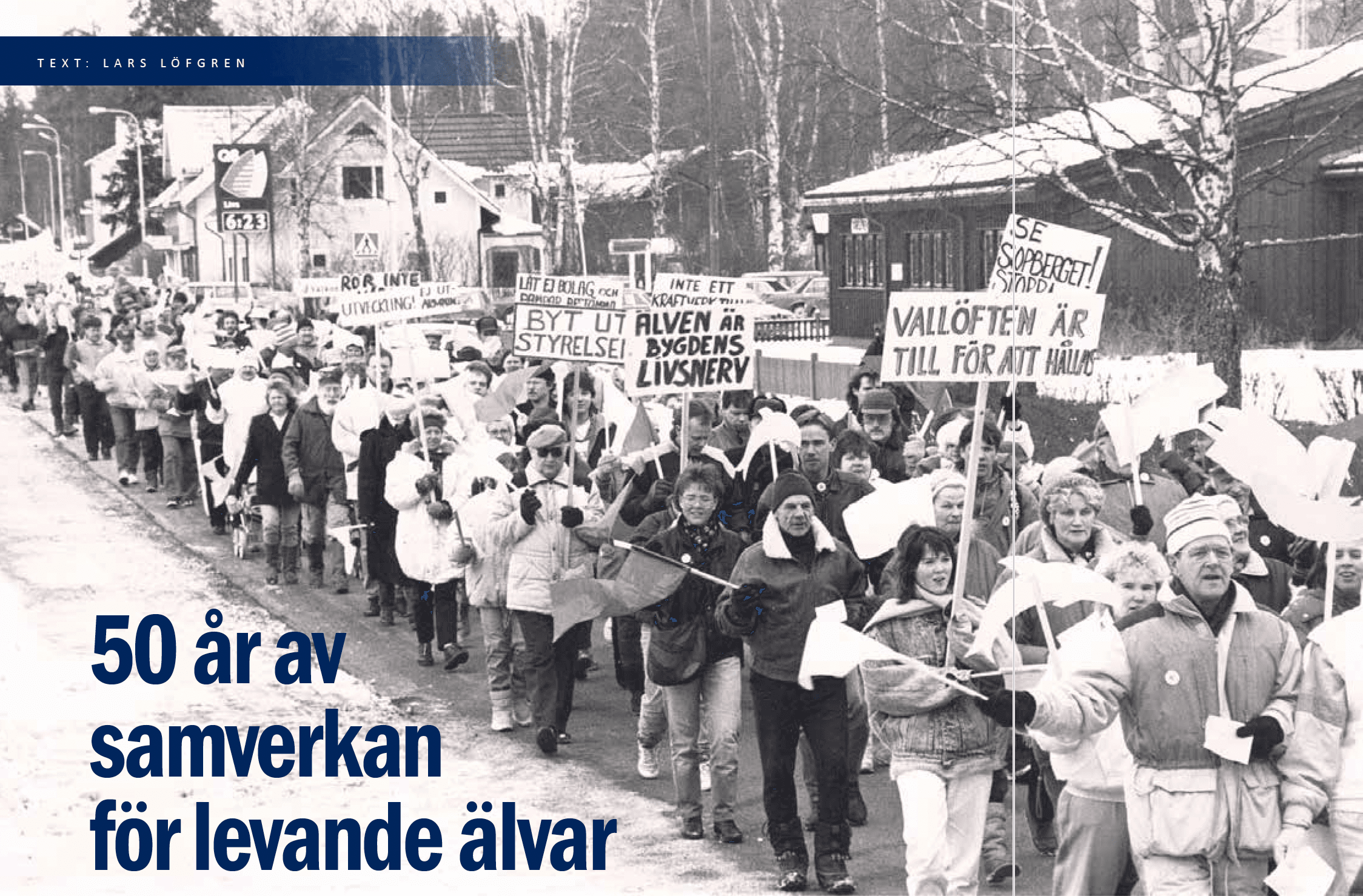 Demonstration i Älvdalen, början av 1970-talet 